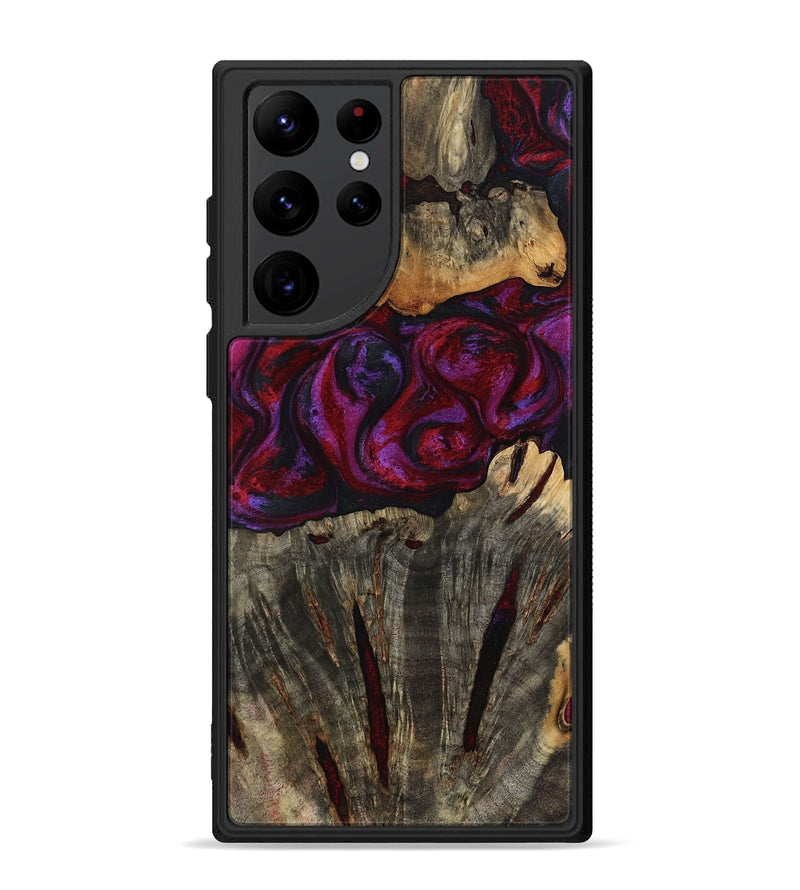 Galaxy S22 Ultra Wood Phone Case - Jerrod (Red, 814188)