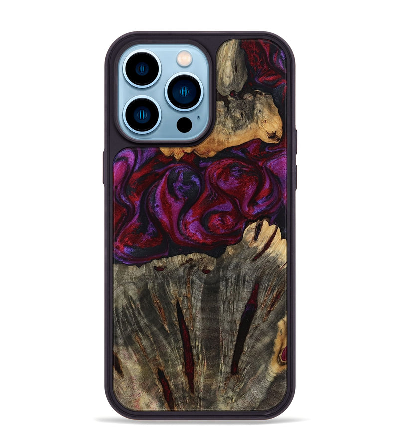 iPhone 14 Pro Max Wood Phone Case - Jerrod (Red, 814188)