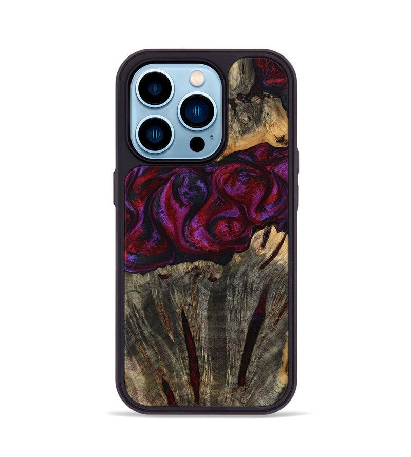 iPhone 14 Pro Wood Phone Case - Jerrod (Red, 814188)