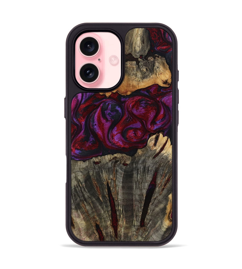 iPhone 16 Wood Phone Case - Jerrod (Red, 814188)