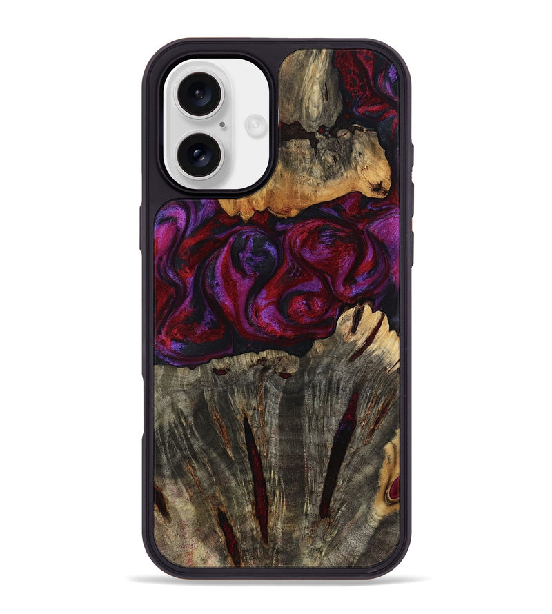 iPhone 16 Plus Wood Phone Case - Jerrod (Red, 814188)