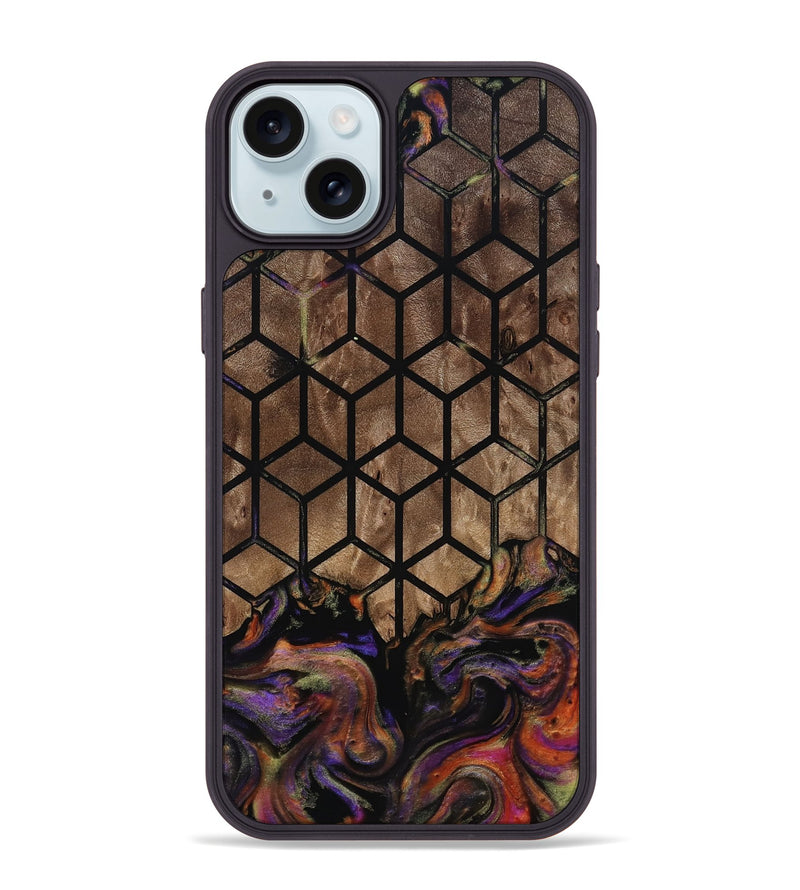 iPhone 15 Plus Wood Phone Case - Derek (Pattern, 814205)
