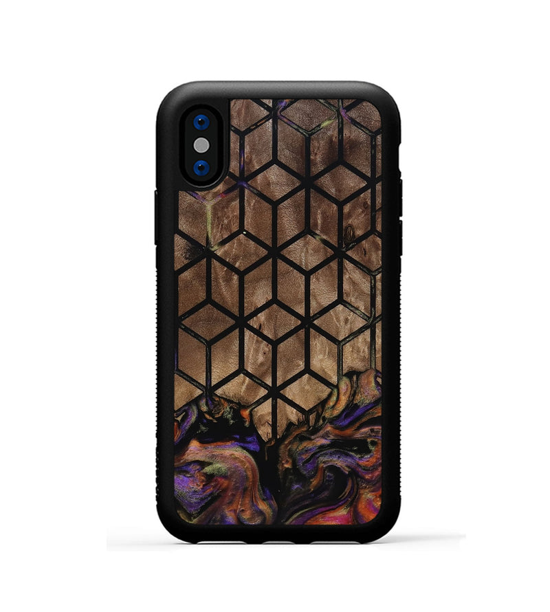 iPhone Xs Wood Phone Case - Derek (Pattern, 814205)