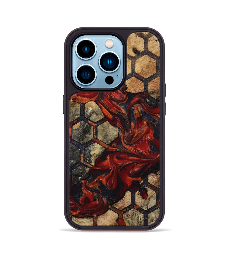 iPhone 14 Pro Wood Phone Case - Della (Pattern, 814207)