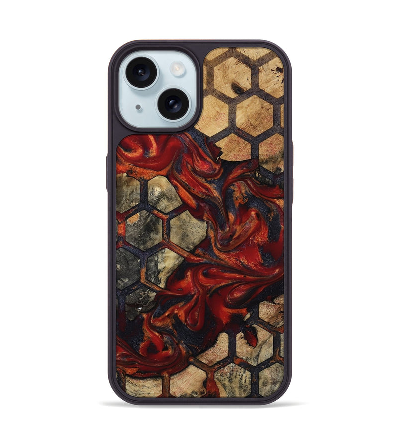 iPhone 15 Wood Phone Case - Della (Pattern, 814207)