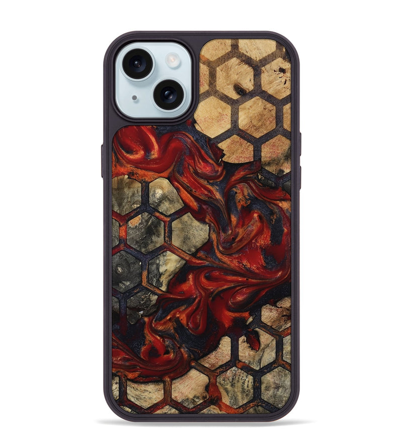 iPhone 15 Plus Wood Phone Case - Della (Pattern, 814207)