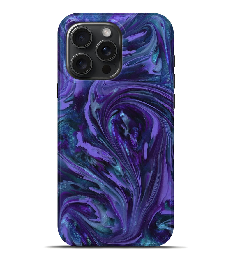 iPhone 16 Pro Max ResinArt Live Edge Phone Case - Romeo (Purple, 814234)