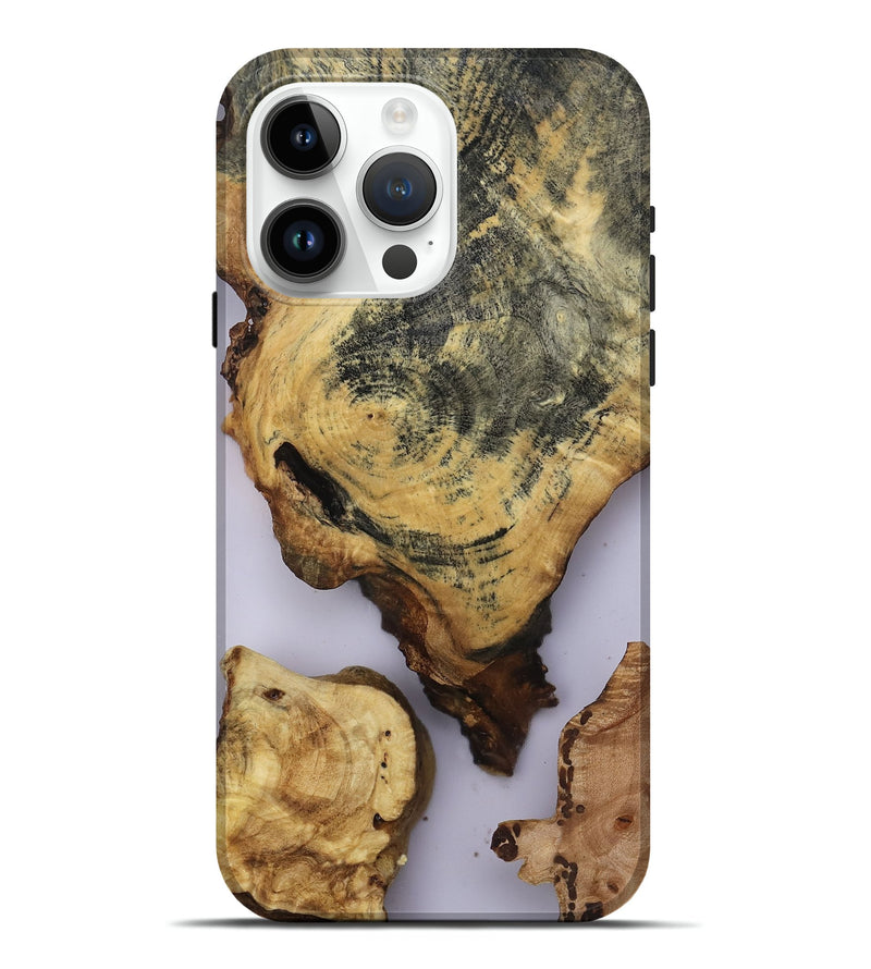 iPhone 15 Pro Max Wood Live Edge Phone Case - Debra (Clear, 814235)