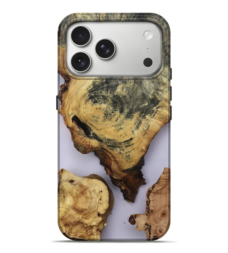 iPhone 17 Pro Max Wood Live Edge Phone Case - Debra (Clear, 814235)