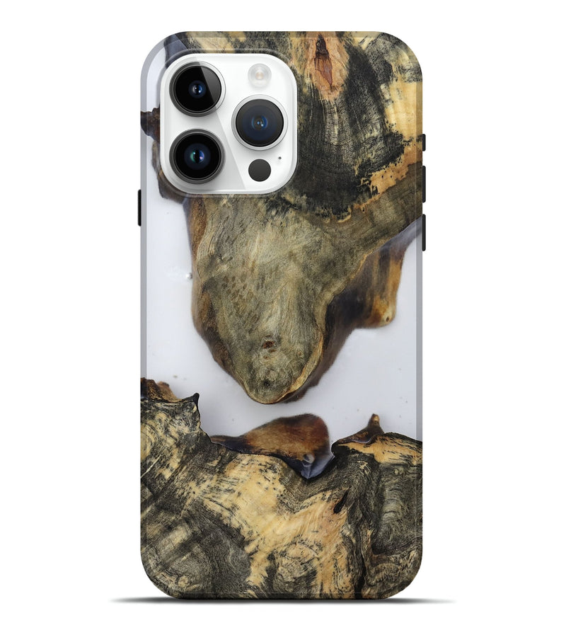 iPhone 15 Pro Max Wood Live Edge Phone Case - Eli (Clear, 814238)