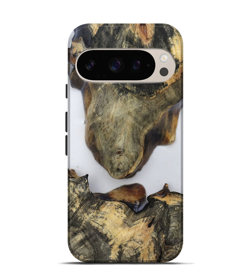 Pixel 10 Pro Wood Live Edge Phone Case - Eli (Clear, 814238)