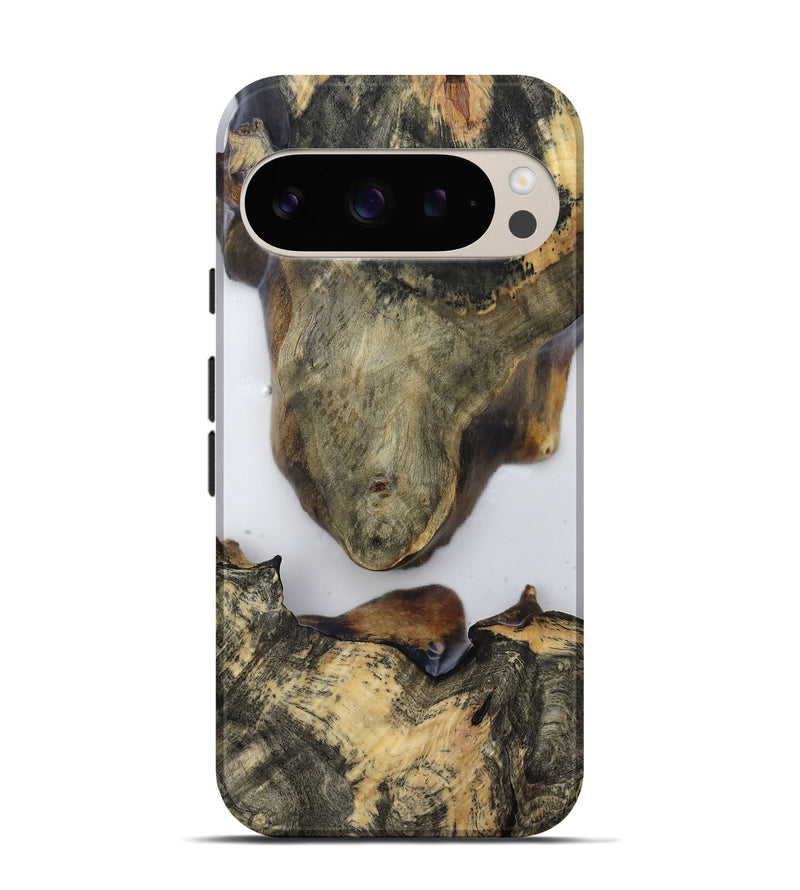 Pixel 9 Wood Live Edge Phone Case - Eli (Clear, 814238)