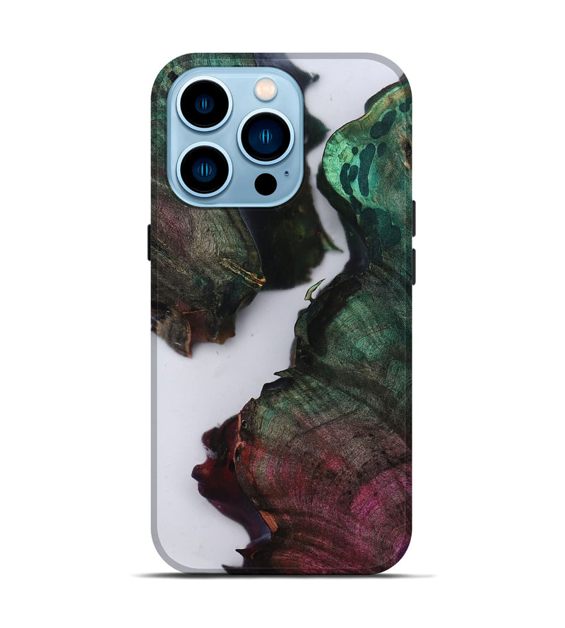 iPhone 14 Pro Wood Live Edge Phone Case - Tessa (Clear, 814239)