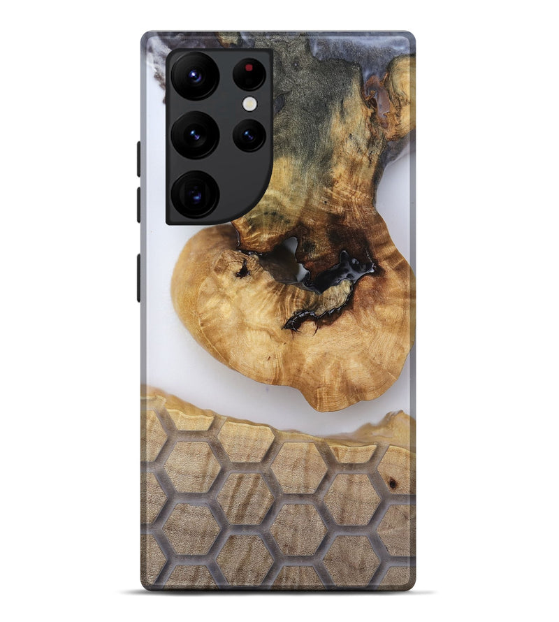 Galaxy S22 Ultra Wood Live Edge Phone Case - Celine (Clear, 814244)