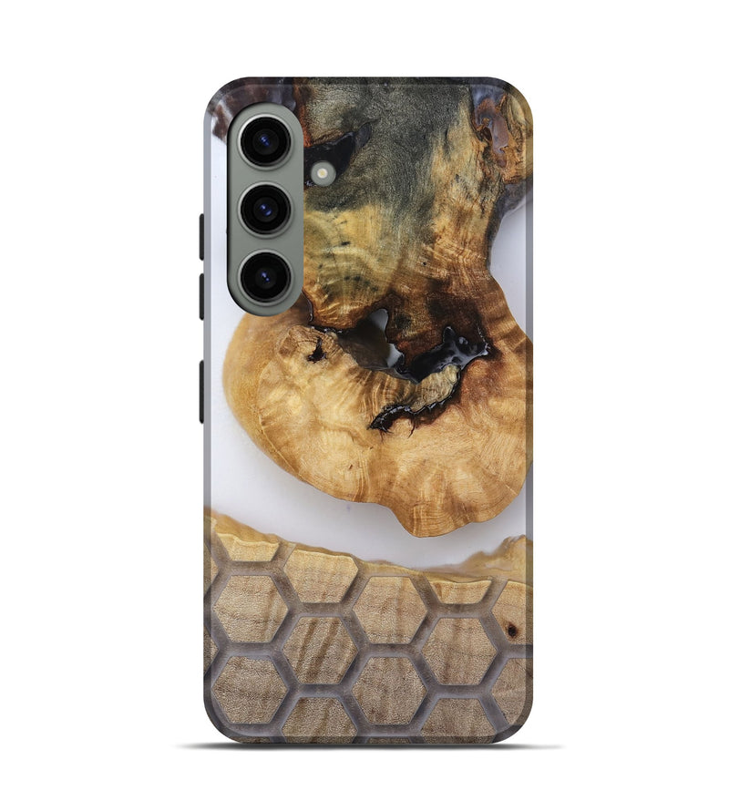 Galaxy S24 Wood Live Edge Phone Case - Celine (Clear, 814244)