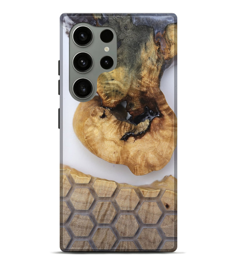 Galaxy S24 Ultra Wood Live Edge Phone Case - Celine (Clear, 814244)