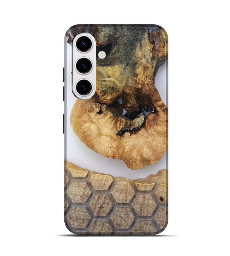 Galaxy S25 Wood Live Edge Phone Case - Celine (Clear, 814244)
