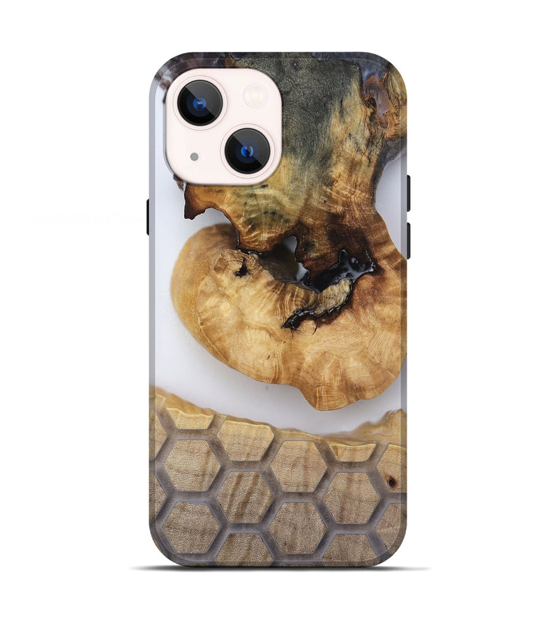 iPhone 13 Wood Live Edge Phone Case - Celine (Clear, 814244)
