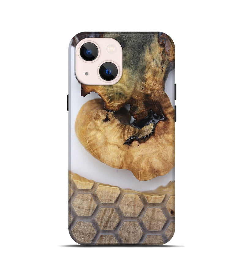 iPhone 13 mini Wood Live Edge Phone Case - Celine (Clear, 814244)