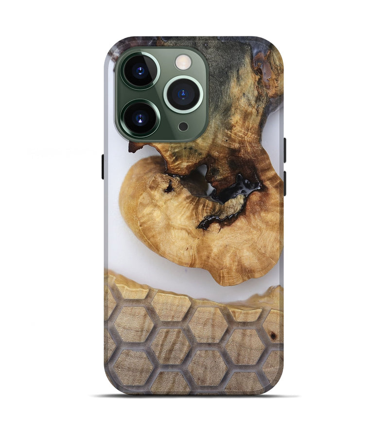 iPhone 13 Pro Wood Live Edge Phone Case - Celine (Clear, 814244)