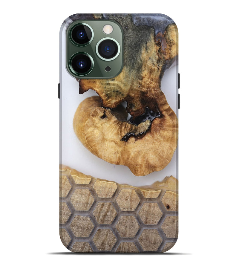 iPhone 13 Pro Max Wood Live Edge Phone Case - Celine (Clear, 814244)
