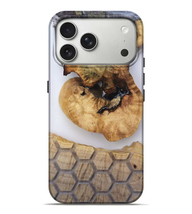 iPhone 17 Pro Max Wood Live Edge Phone Case - Celine (Clear, 814244)