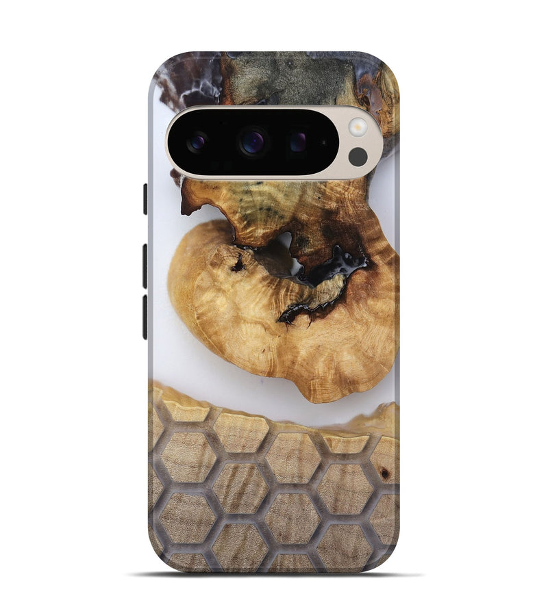 Pixel 10 Pro Wood Live Edge Phone Case - Celine (Clear, 814244)