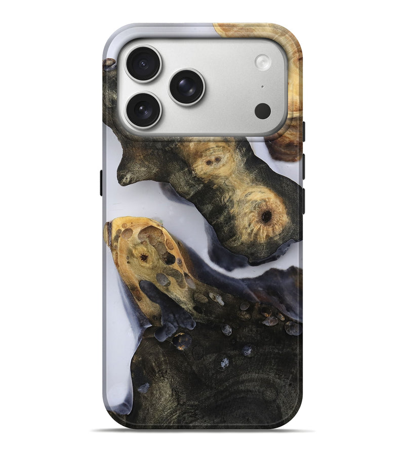 iPhone 17 Pro Max Wood Live Edge Phone Case - Dequan (Clear, 814246)