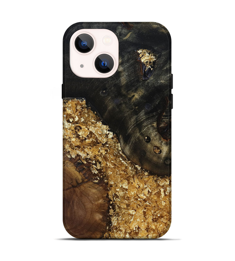 iPhone 14 Wood Live Edge Phone Case - Marlys (Clear, 814256)