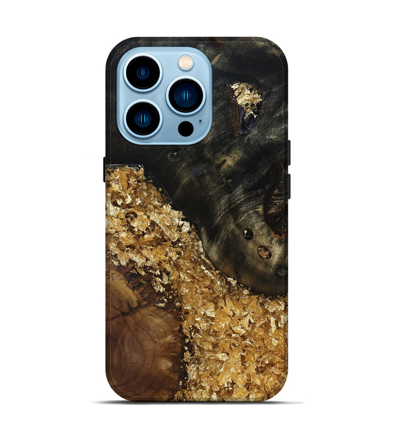 iPhone 14 Pro Wood Live Edge Phone Case - Marlys (Clear, 814256)