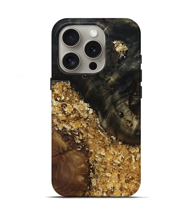 iPhone 16 Pro Wood Live Edge Phone Case - Marlys (Clear, 814256)