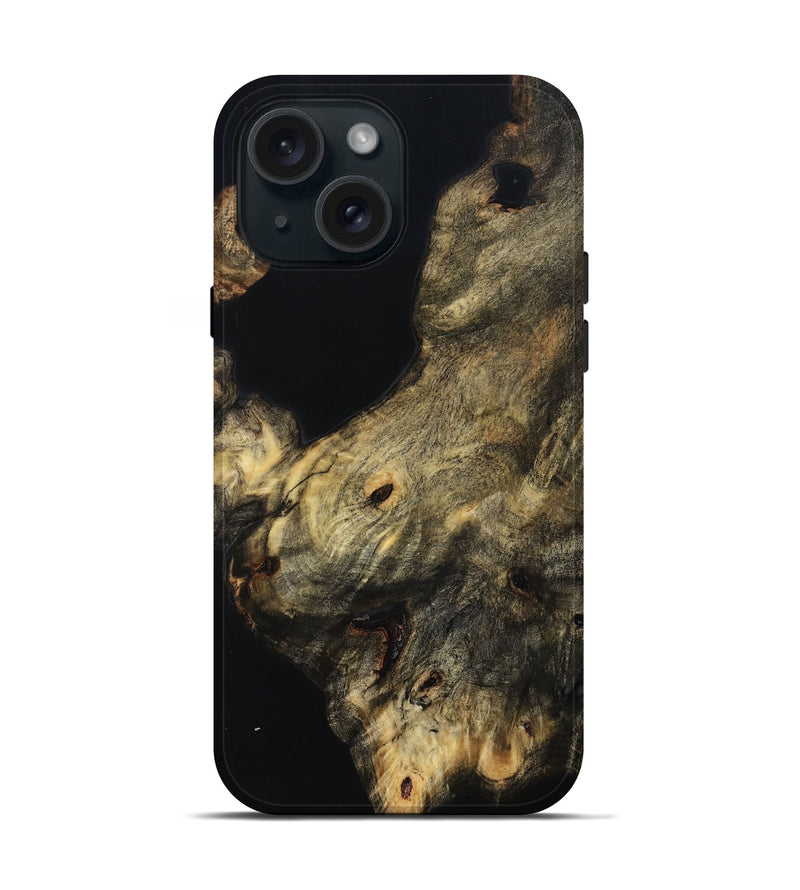 iPhone 15 Wood Live Edge Phone Case - Coby (Wood Burl, 814260)