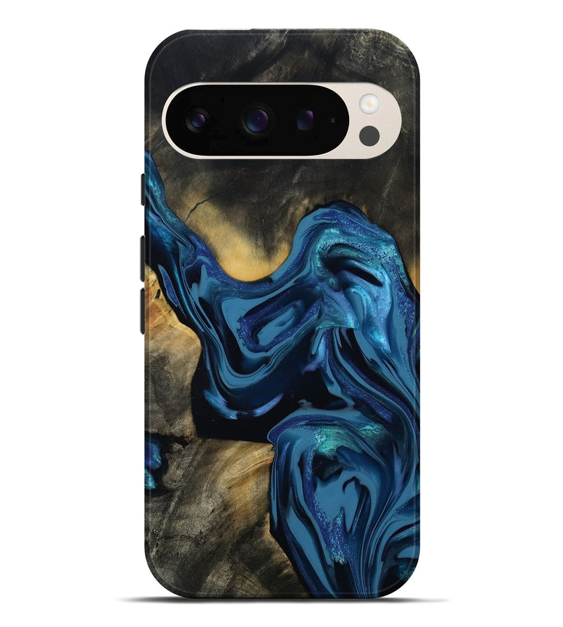 Pixel 10 Pro XL Wood Live Edge Phone Case - Koda (Blue, 814270)