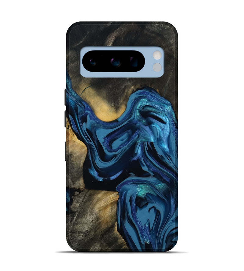 Pixel 8 Pro Wood Live Edge Phone Case - Koda (Blue, 814270)