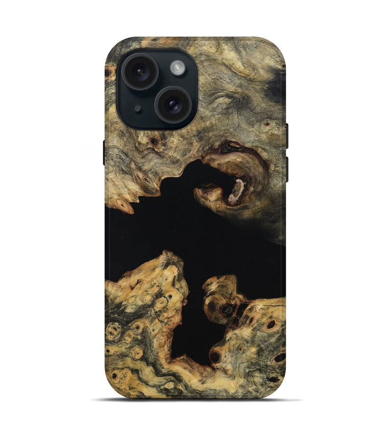iPhone 15 Wood Live Edge Phone Case - Emelia (Wood Burl, 814274)