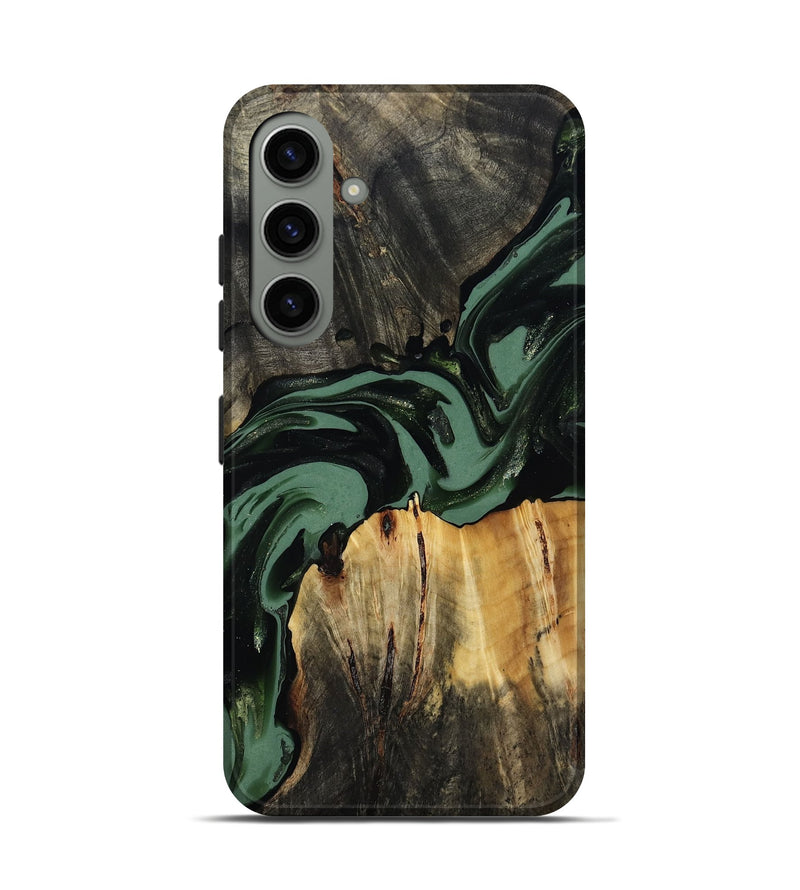 Galaxy S24 Wood Live Edge Phone Case - Luciano (Green, 814283)