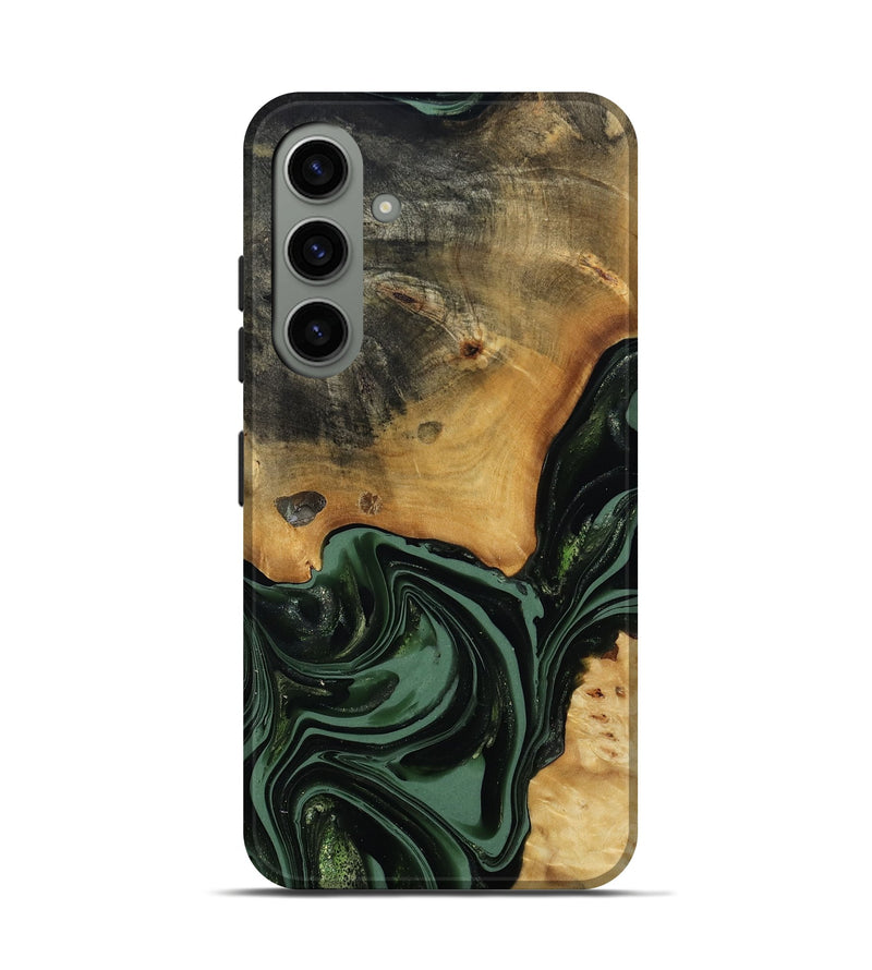 Galaxy S24 Wood Live Edge Phone Case - Arther (Green, 814284)