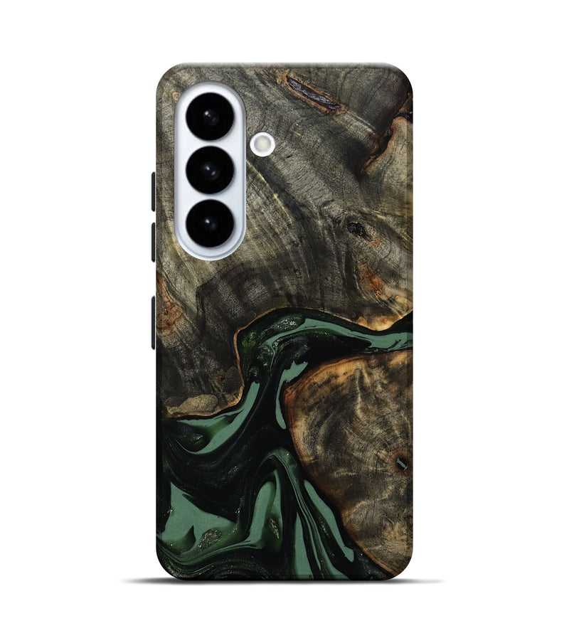 Galaxy S26 Wood Live Edge Phone Case - Brent (Green, 814285)