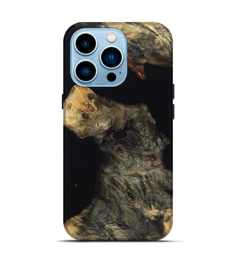 iPhone 14 Pro Wood Live Edge Phone Case - Mikalah (Wood Burl, 814287)