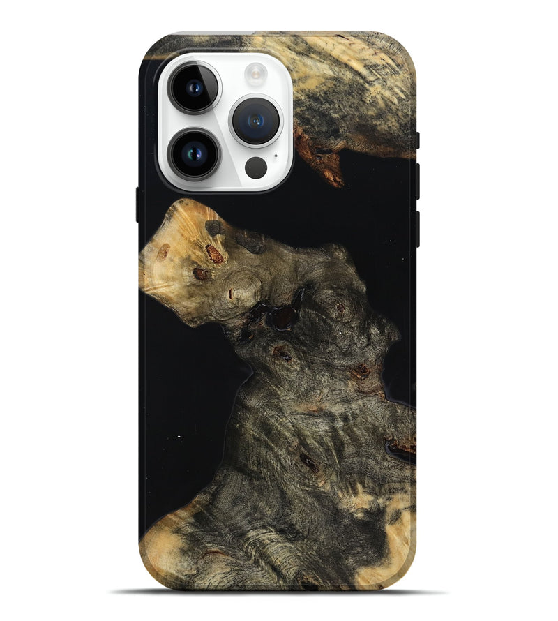 iPhone 15 Pro Max Wood Live Edge Phone Case - Mikalah (Wood Burl, 814287)