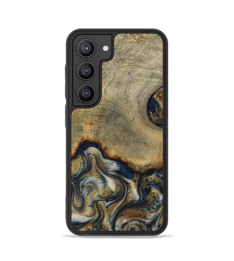 Galaxy S23 Wood Phone Case - Verda (Teal & Gold, 814290)