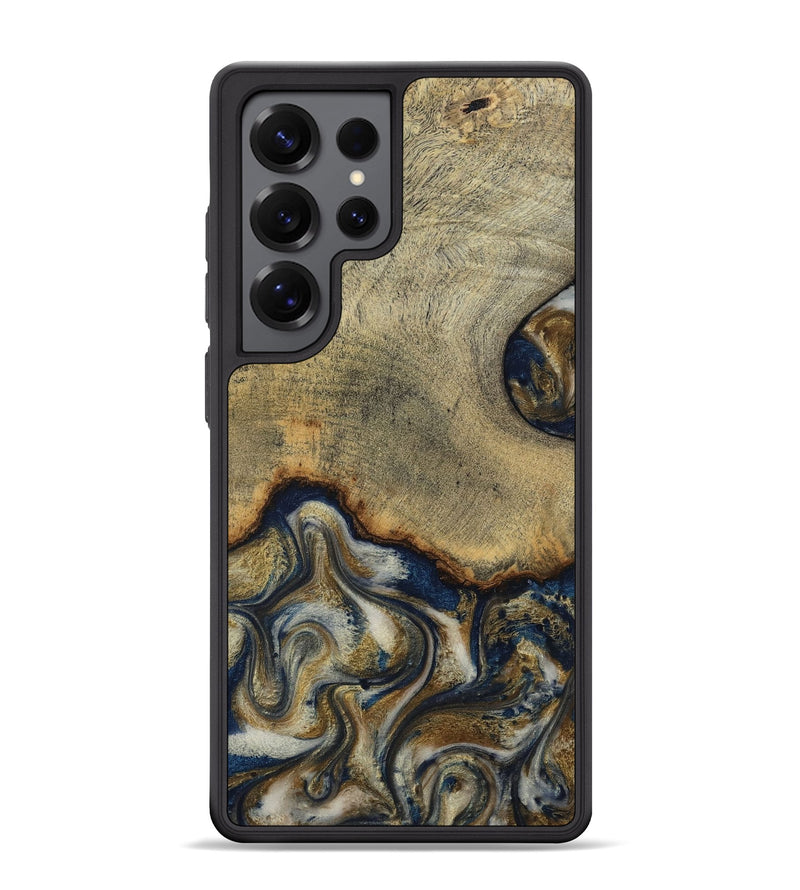 Galaxy S25 Ultra Wood Phone Case - Verda (Teal & Gold, 814290)