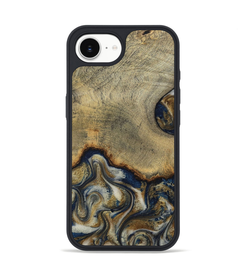 iPhone 17e Wood Phone Case - Verda (Teal & Gold, 814290)
