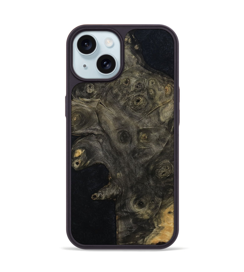 iPhone 15 Wood Phone Case - Alethea (Wood Burl, 814296)