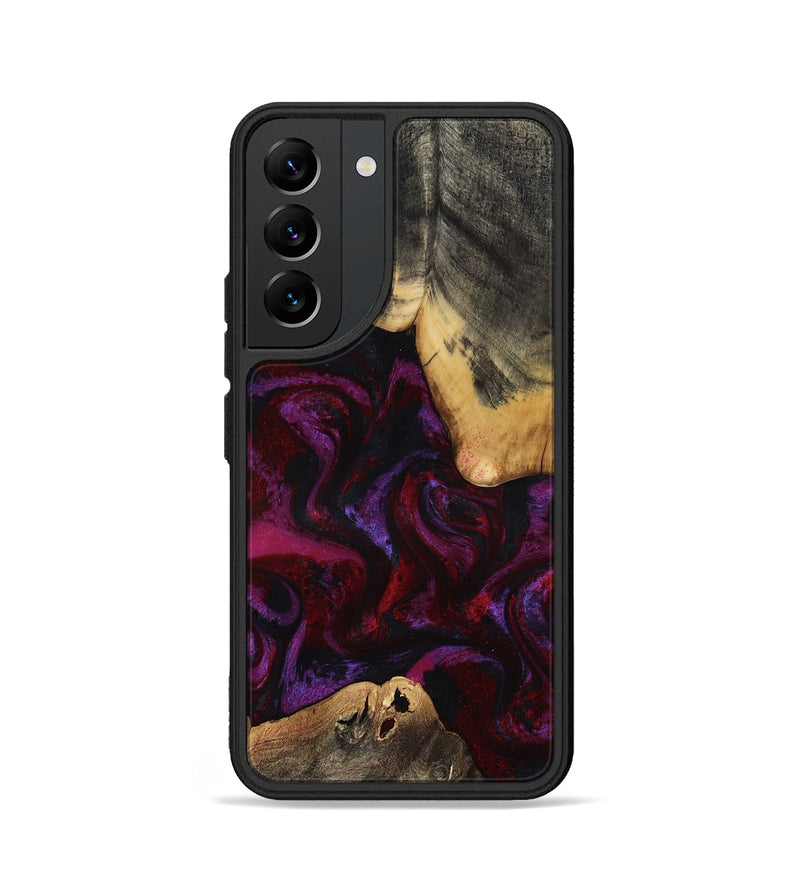 Galaxy S22 Wood Phone Case - Amos (Red, 814304)