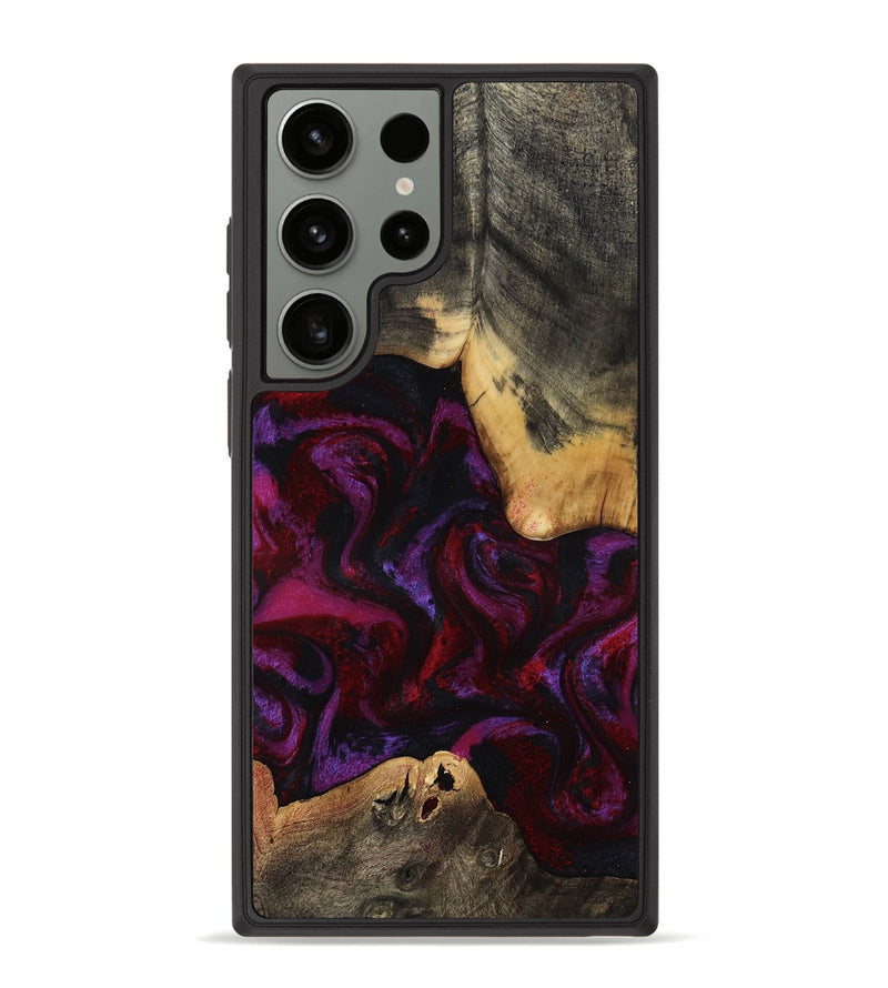 Galaxy S23 Ultra Wood Phone Case - Amos (Red, 814304)