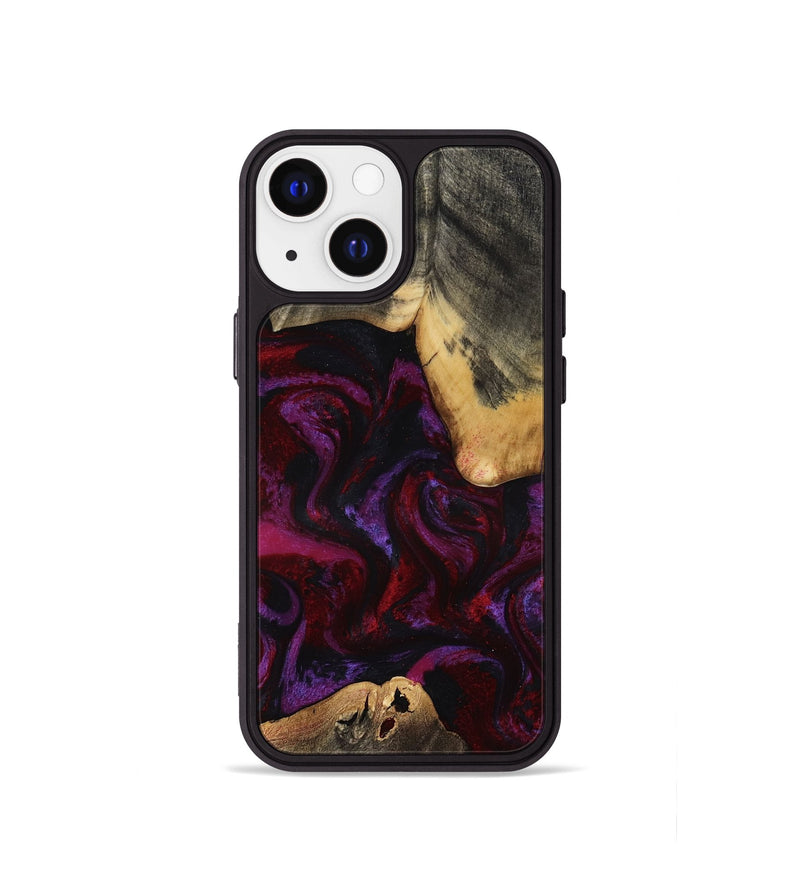 iPhone 13 mini Wood Phone Case - Amos (Red, 814304)
