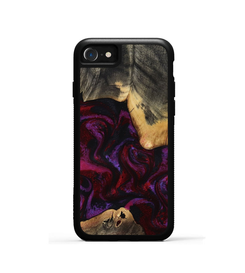 iPhone SE Wood Phone Case - Amos (Red, 814304)