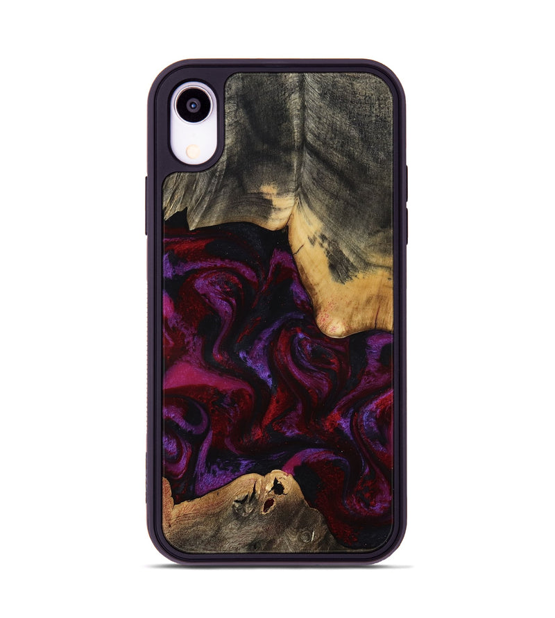 iPhone Xr Wood Phone Case - Amos (Red, 814304)