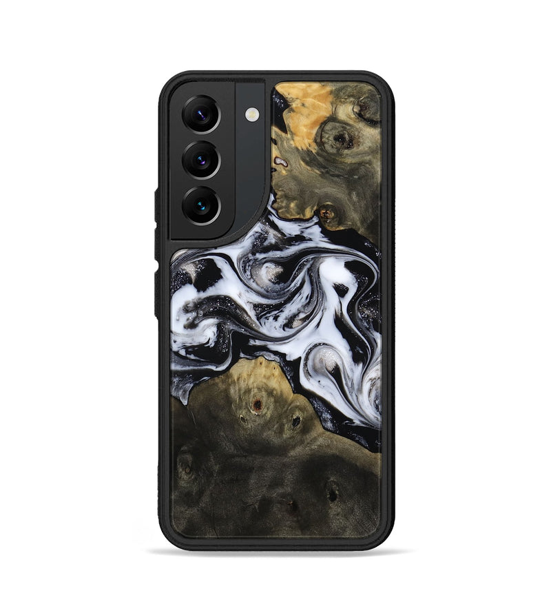 Galaxy S22 Wood Phone Case - Randell (Black & White, 814306)